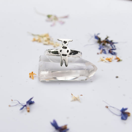 Anillo kotaix martillado