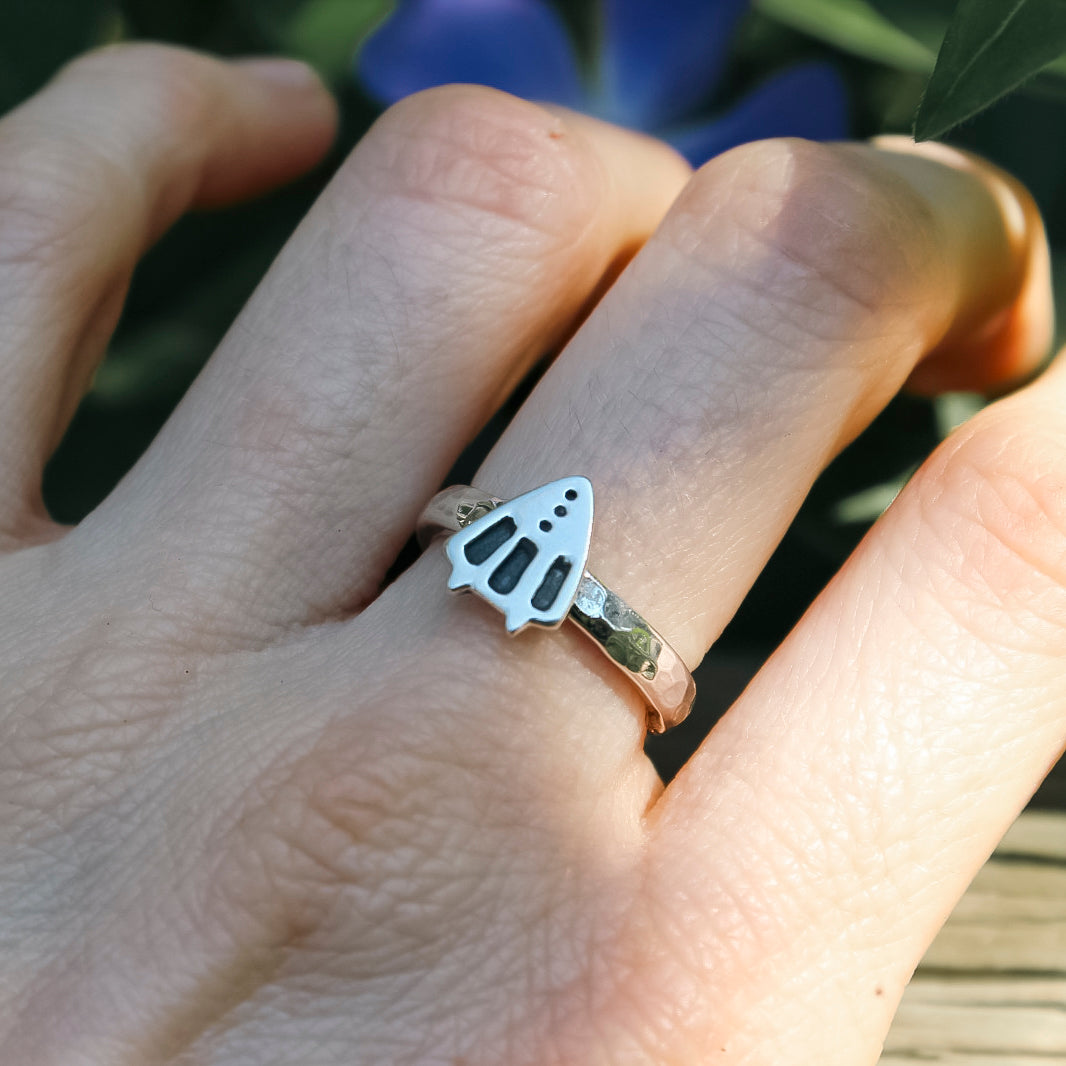 Anillo Tanu Martillado
